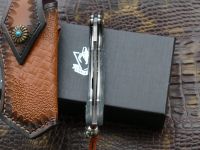 Складной нож Steelclaw Вега, сталь VG10/дамаск, рукоять кап клёна