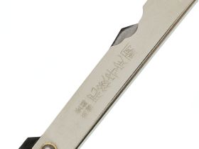 Нож складной Higonokami Nagao Kanekoma, 70мм, сталь AoGami 3 слоя, рукоять нержавеющая сталь золотая