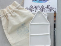 Палитра художественная керамическая "ДОМИК" малый