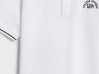 Поло с вышивкой для мальчиков, Белый