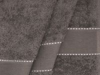 Полотенце махровое Сокровище/Tesoro, серое