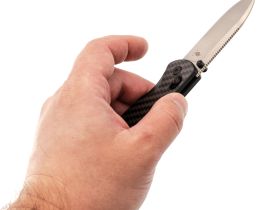Складной нож Kizer Drop Bear, сталь Nitro-V, рукоять G10/карбон