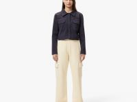 Женская короткая рубашка Lacoste с нагрудными карманами