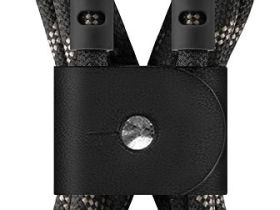 Кабель uBear Trend Cable USB-C - USB-C, 1.2 м, нейлон черно-бежевый