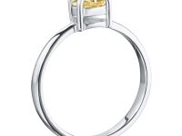 Помолвочное кольцо из серебра с цитрином э0620кц10200468