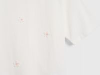 Футболка с декором для девочек, Белый