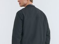 Утеплённый бомбер, Серый