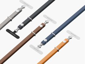 Ремешок-кроссбоди Keephone Bandon Magnetic Strap для смартфона (серый)