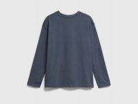 Лонгслив с принтом для мальчиков, Синий