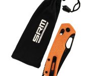 Складной нож SRM Retreiver 9201, сталь 8Cr13MOV Blackwash , рукоять Orange FRN