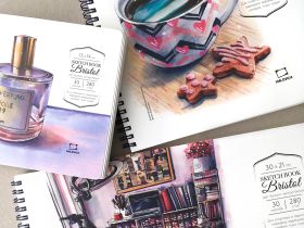 Скетчбук для графики и маркеров Малевичъ Bristol 30х21 см 30 л 280 г