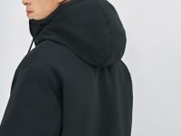 Утеплённая куртка с капюшоном, Черный