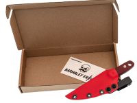 Нож Barmaley Knives Буратино, сталь AUS-10Co, рукоять Микарта, красный