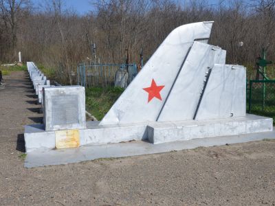 Братская могила советских летчиков, погибших в боях с фашистскими захватчиками
