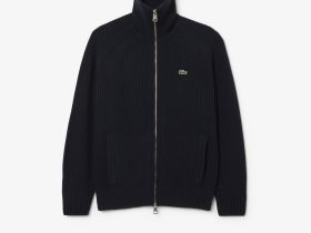 Мужской кардиган Lacoste с высоким воротом на молнии