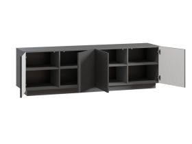 ТВ-тумба Кейлет 182x56 Штриx Графитовый