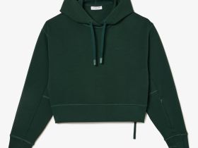 Женская толстовка Lacoste свободного кроя с капюшоном