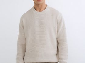 Текстурный джемпер, Белый