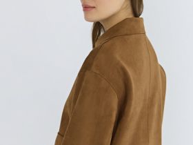 Куртка из искусственной замши, Желтый