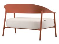 Диван садовый Айла Рогожка Бежевый/Терракотовый