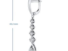 Серьги из белого золота э4712сг04202590