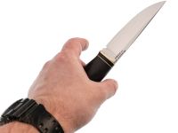 Финский нож, сталь Х12МФ, классический нож для охоты, рукоять граб