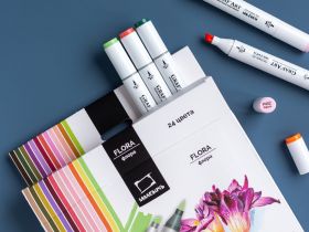 Набор маркеров спиртовых Малевичъ "GrafArt Brush" Флора 24 цвета