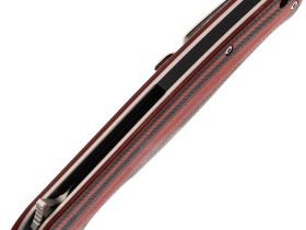 Нож складной Амур, сталь AUS10, рукоять G-10 черно-красная