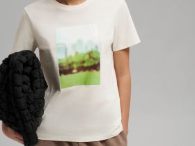 Футболка прямого кроя из джерси