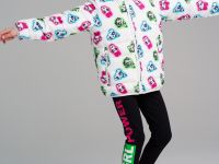 Куртка текстильная с полиуретановым покрытием для девочек