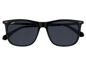 Очки солнцезащитные ZIPPO, унисекс, черные, оправа из поликарбоната, линзы серого цвета