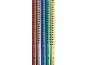 Набор карандашей цветных Faber-castell "Jumbo Grip" металлик, 5 цв в картоне