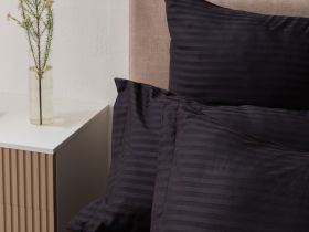 Постельное белье Black страйп-сатин I