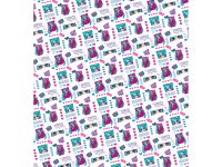 Упаковочная бумага глянцевая MESHU "Super cool", 70*100 см, 80 г