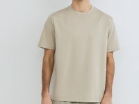 Футболка из мерсеризованного хлопка, Бежевый