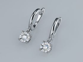 Серьги из серебра э0612сг10153800