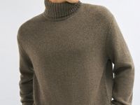 Свитер с содержанием шерсти, Коричневый