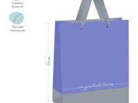 Пакет подарочный MESHU "Duotone. Gray-lavender" 18*23*10 см