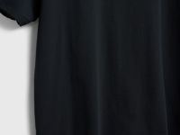 Базовая футболка с необработанным краем, Черный