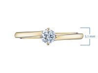 Помолвочное кольцо из желтого золота э0312кц04200688