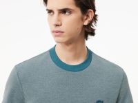 Мужская футболка Lacoste Caviar Piqué с контрастным вырезом
