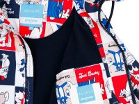 Куртка текстильная с полиуретановым покрытием для девочек (ветровка)