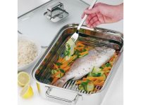 WMF Жаровня 41 х 27 см с паровой корзиной, прямоугольная Vitalis Aroma WMF