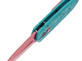 Складной нож Bestech Knives Ququ, сталь 14C28N, рукоять G10, розовый/голубой