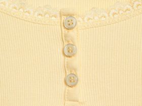Лонгслив в рубчик для девочек, Желтый