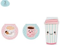 Закладки магнитные для книг MESHU "Coffee" 3 шт, 75*115 мм