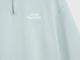 Толстовка с воротником-стойкой на молнии, Зеленый