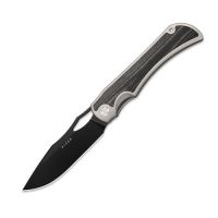 Складной нож Kizer Allure, сталь S45VN, рукоять титан/микарта, серый