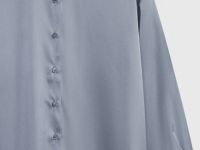 Блузка из сатина, Серый