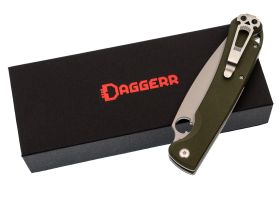 Складной нож Daggerr Sting XL beadblast, сталь VG-10, рукоять Olive G10